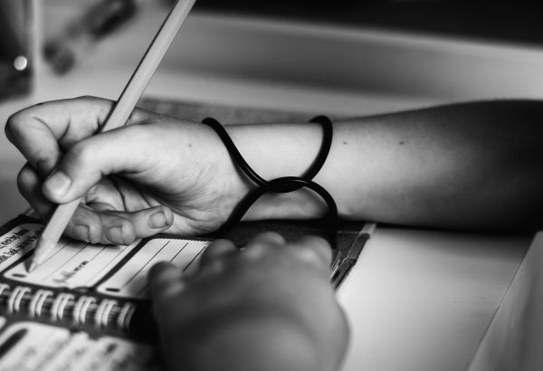 OO rings dětský náramek, černý, galerie