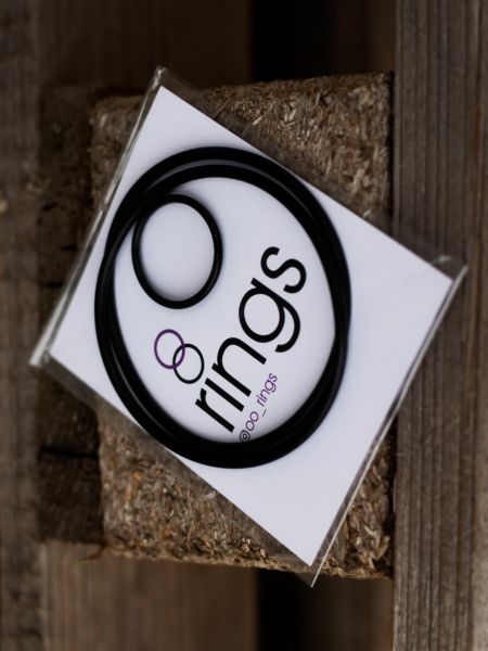 OO rings dámský SET náramek na nohu + palec, černý, galerie