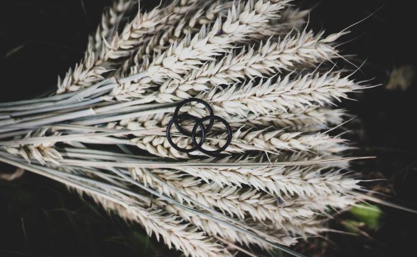 OO rings dámské prstýnky samostatné 5 ks v balení, černé, galerie